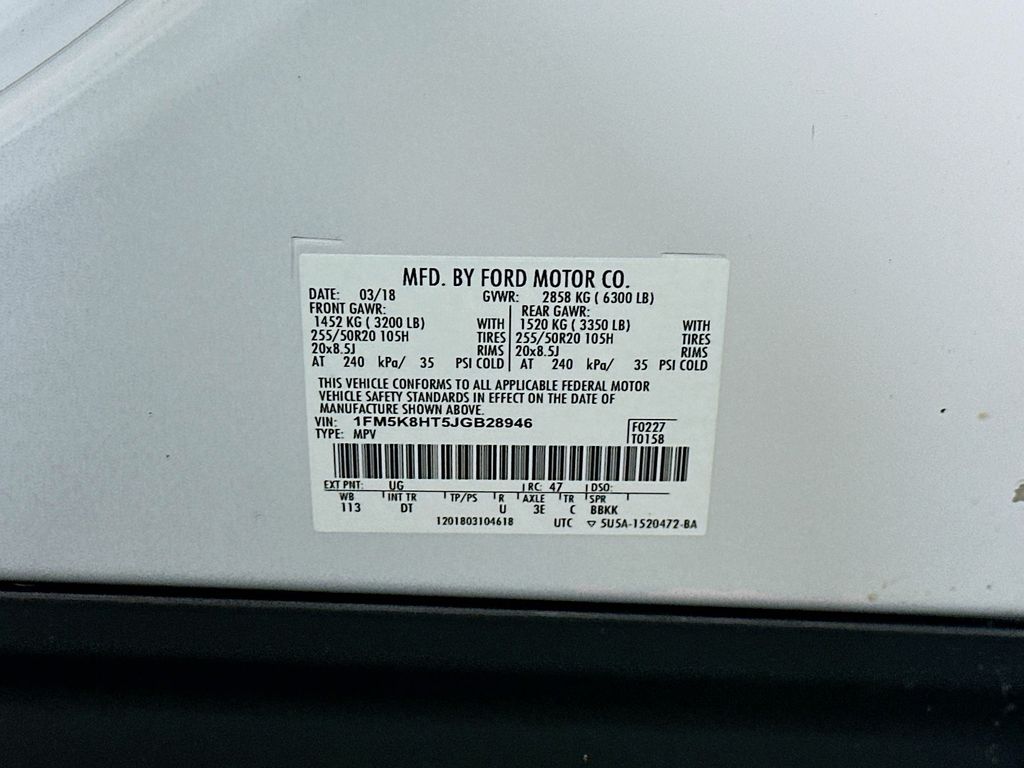 Used 2018 White Ford Platinum image 35