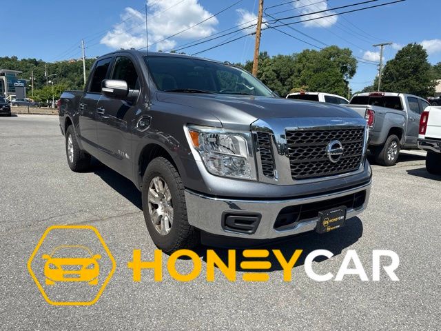 Gray (Gun Metallic) 2017 Nissan Titan SV Crew Cab Pickup Truck 4X2 7-Speed Automatic