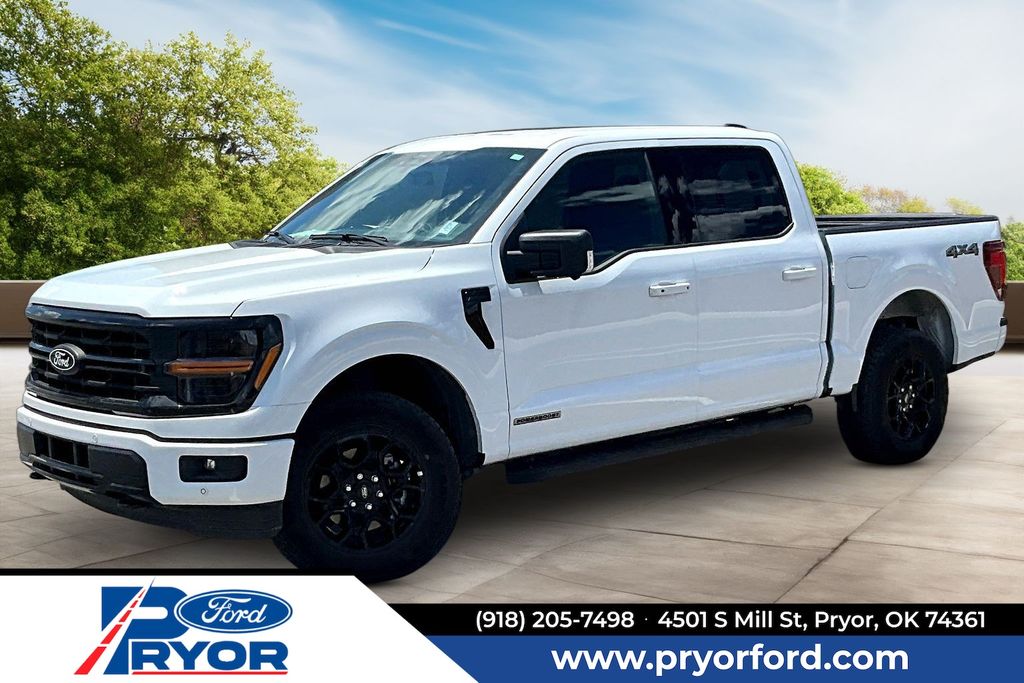 Oxford White 2025 Ford F-150 XLT SuperCrew 4WD Pickup Truck Four-Wheel Drive Automatic