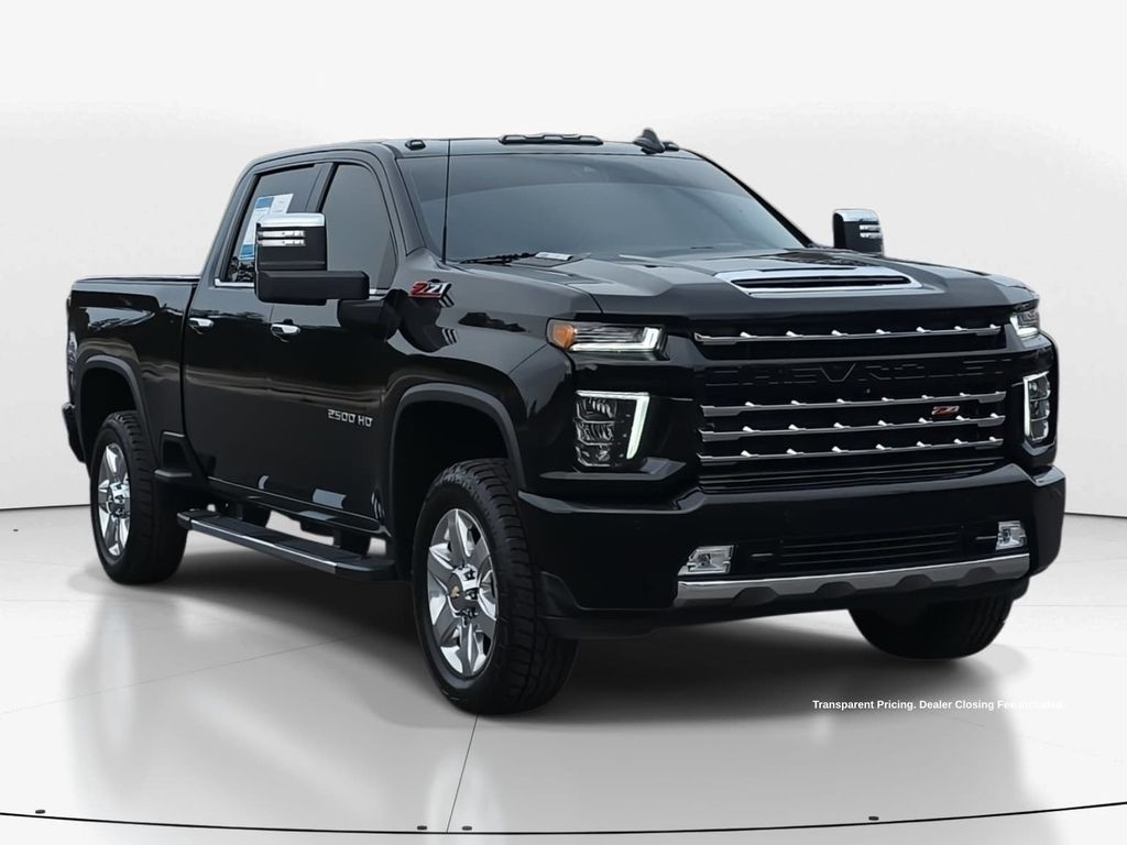 Black 2021 Chevrolet Silverado 2500HD LTZ Crew Cab 4WD Pickup Truck Four-Wheel Drive Automatic