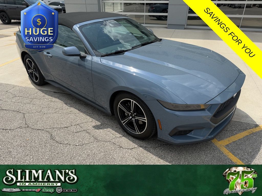 Vapor Blue 2025 Ford Mustang Convertible Rear-Wheel Drive Automatic
