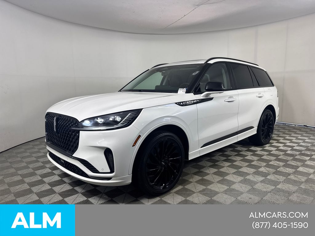 White Metallic 2025 Lincoln Aviator SUV / Crossover All-Wheel Drive Automatic