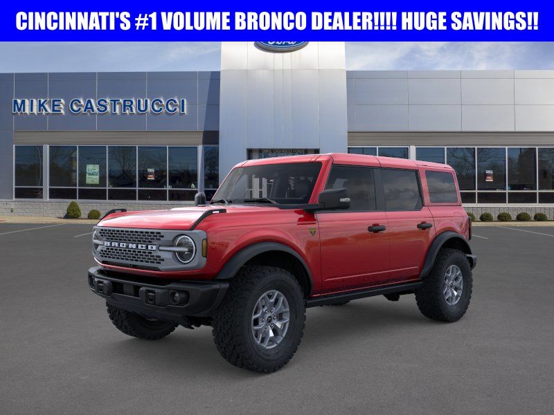 Ruby Red Metallic Tinted Clearcoat 2025 Ford Bronco Badlands 4-Door 4WD SUV / Crossover Four-Wheel Drive Automatic