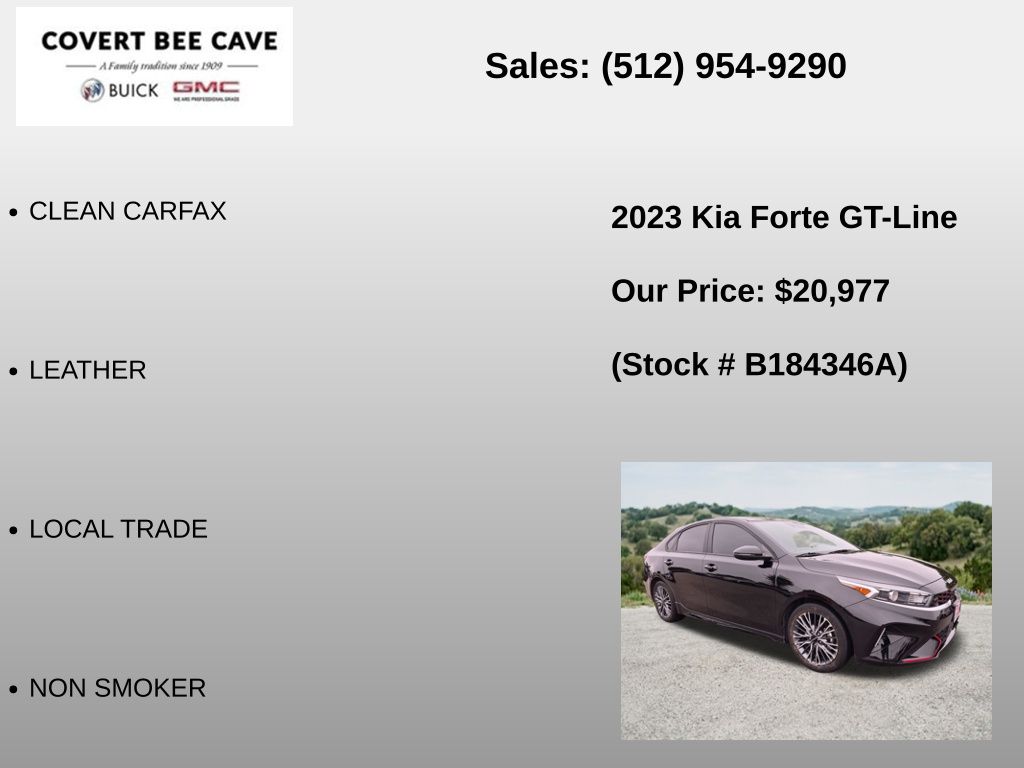 Used Car 2023 Kia Forte  Gt-line For Sale Under $25,000 In Austin, Texas