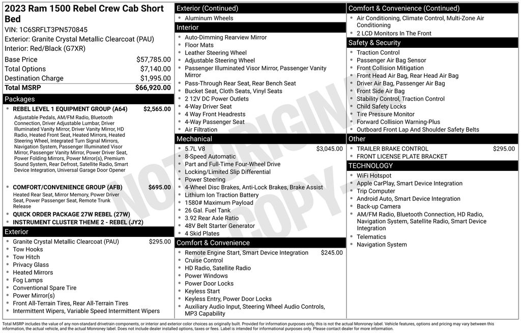 Used 2023 Ram 1500 Truck