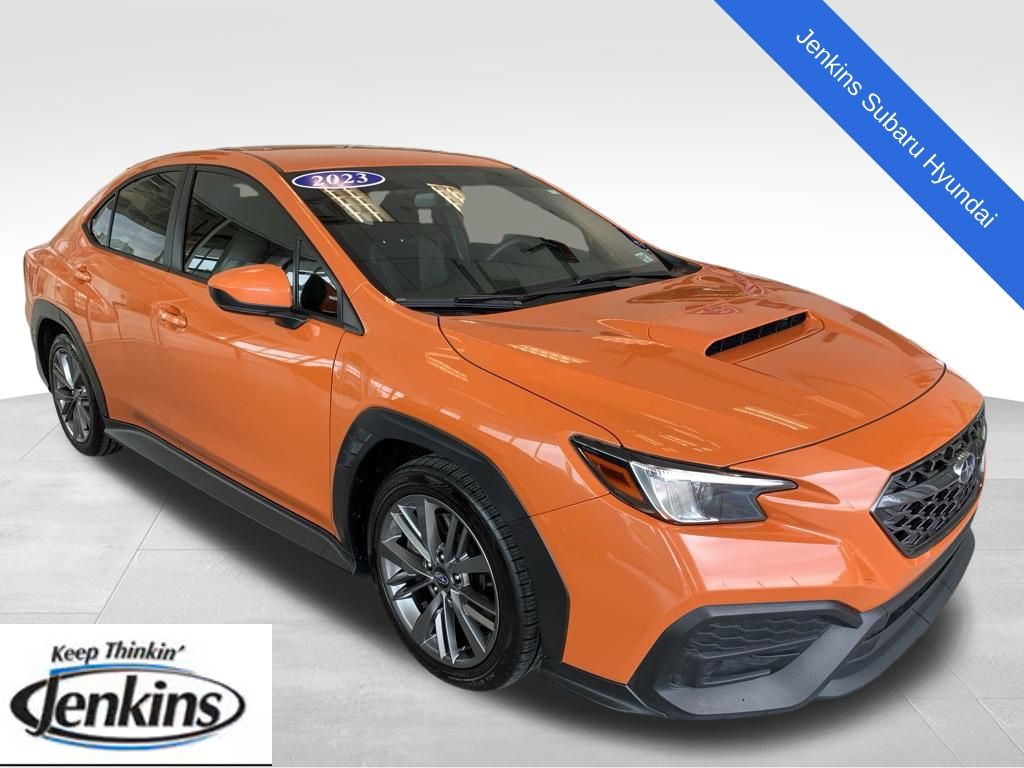 Solar Orange Pearl 2023 Subaru WRX Sedan All-Wheel Drive 6-Speed Manual