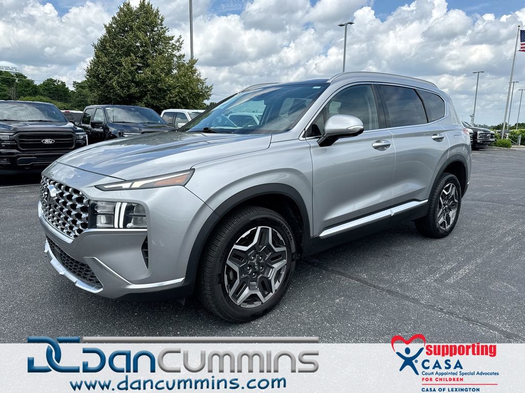 Shimmering Silver 2023 Hyundai Santa Fe Hybrid SEL Premium AWD SUV / Crossover All-Wheel Drive 6-Speed Automatic