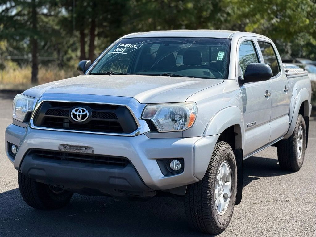 Silver Sky Metallic 2015 Toyota Tacoma Pickup Truck Four-Wheel Drive 5-Speed Automatic