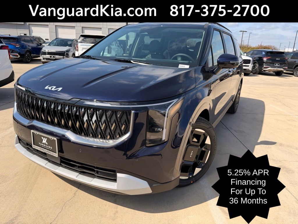 Deep Chroma Blue 2026 Kia Carnival EX FWD Minivan Front-Wheel Drive 8-Speed Automatic