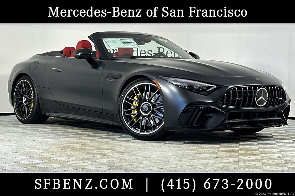 MANUFAKTUR Night Black Magno 2026 Mercedes-Benz SL-Class AMG SL 55 4MATIC Convertible All-Wheel Drive 9-Speed Automatic