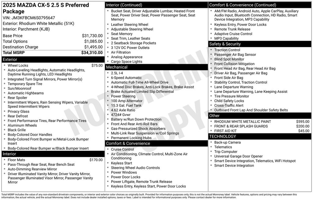 2025 Mazda CX-5 S Preferred package's photo