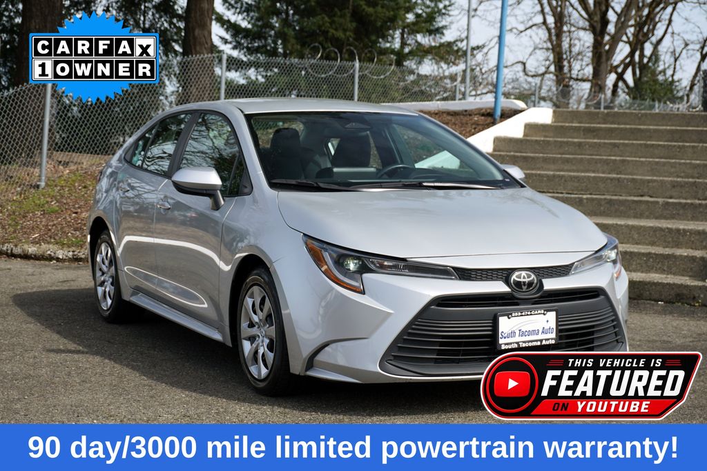 Classic Silver Metallic 2024 Toyota Corolla LE FWD Sedan Front-Wheel Drive Continuously Variable Transmission