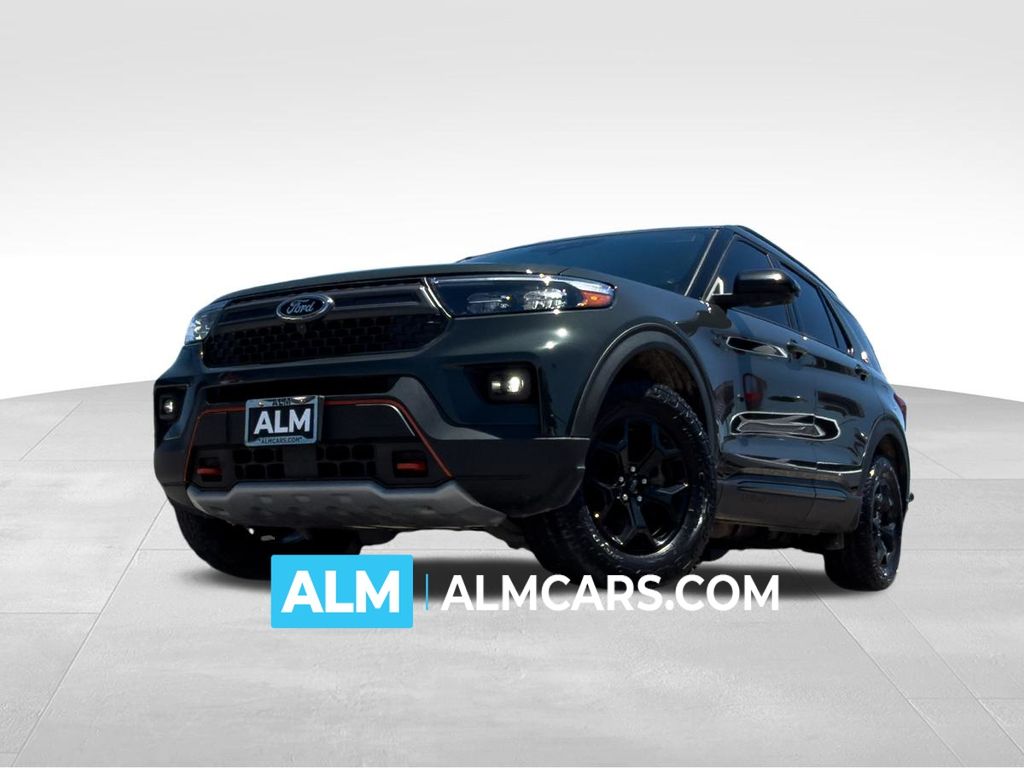 Forged Green Metallic 2022 Ford Explorer SUV / Crossover All-Wheel Drive Automatic