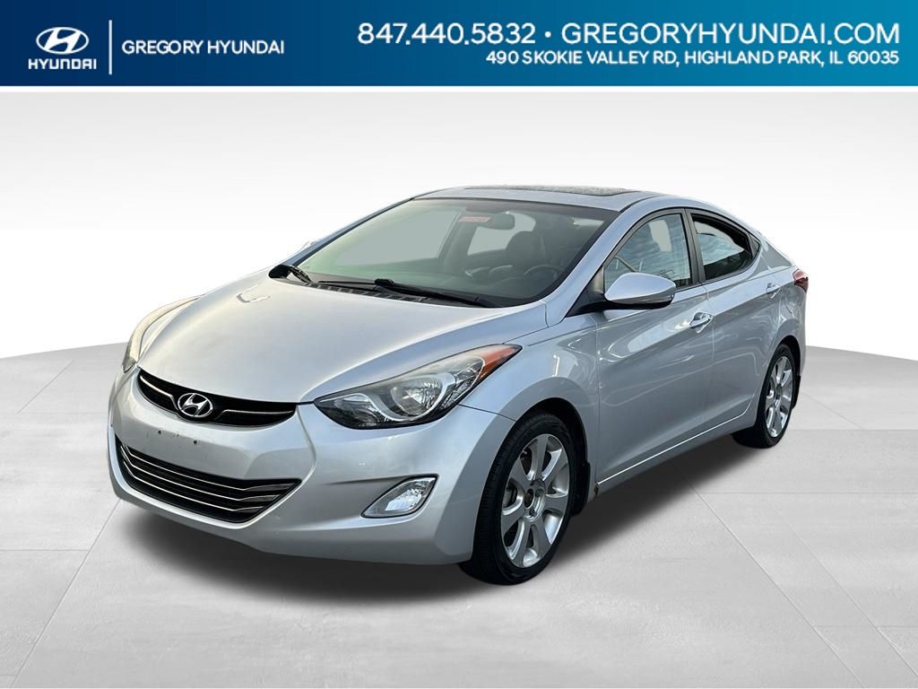 Shimmering Air Silver 2013 Hyundai Elantra Sedan Front-Wheel Drive 6-Speed Automatic Overdrive