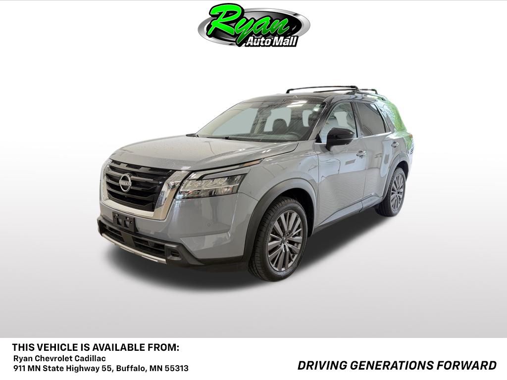 Solid Gray/Super Black 2023 Nissan Pathfinder SUV / Crossover All-Wheel Drive 9-Speed Automatic