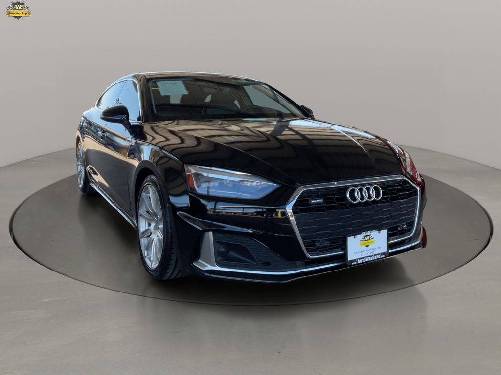 Mythos Black Metallic 2022 Audi A5 Sportback 40 TFSI quattro Premium AWD Sedan All-Wheel Drive 7-Speed Automatic