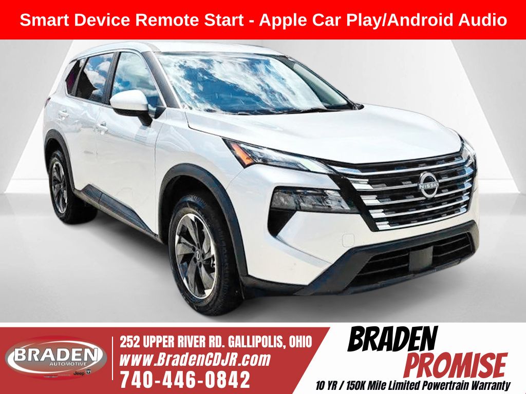 Brilliant Silver Metallic 2024 Nissan Rogue SUV / Crossover Front-Wheel Drive Continuously Variable Transmission