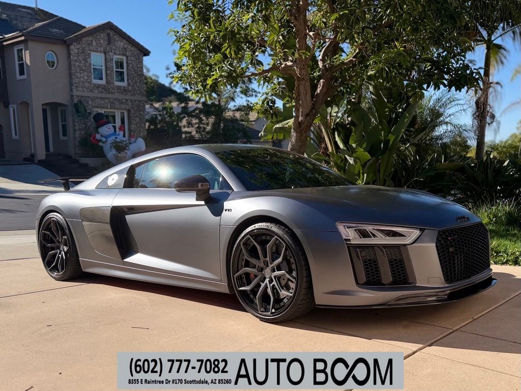 Orange (Tango Red Metallic) 2017 Audi R8 Coupe All-Wheel Drive 7-Speed Automatic