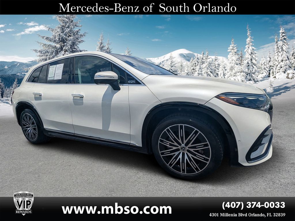 MANUFAKTUR Diamond White Metallic 2023 Mercedes-Benz EQS 580 4MATIC AWD Sedan All-Wheel Drive 1-Speed Automatic