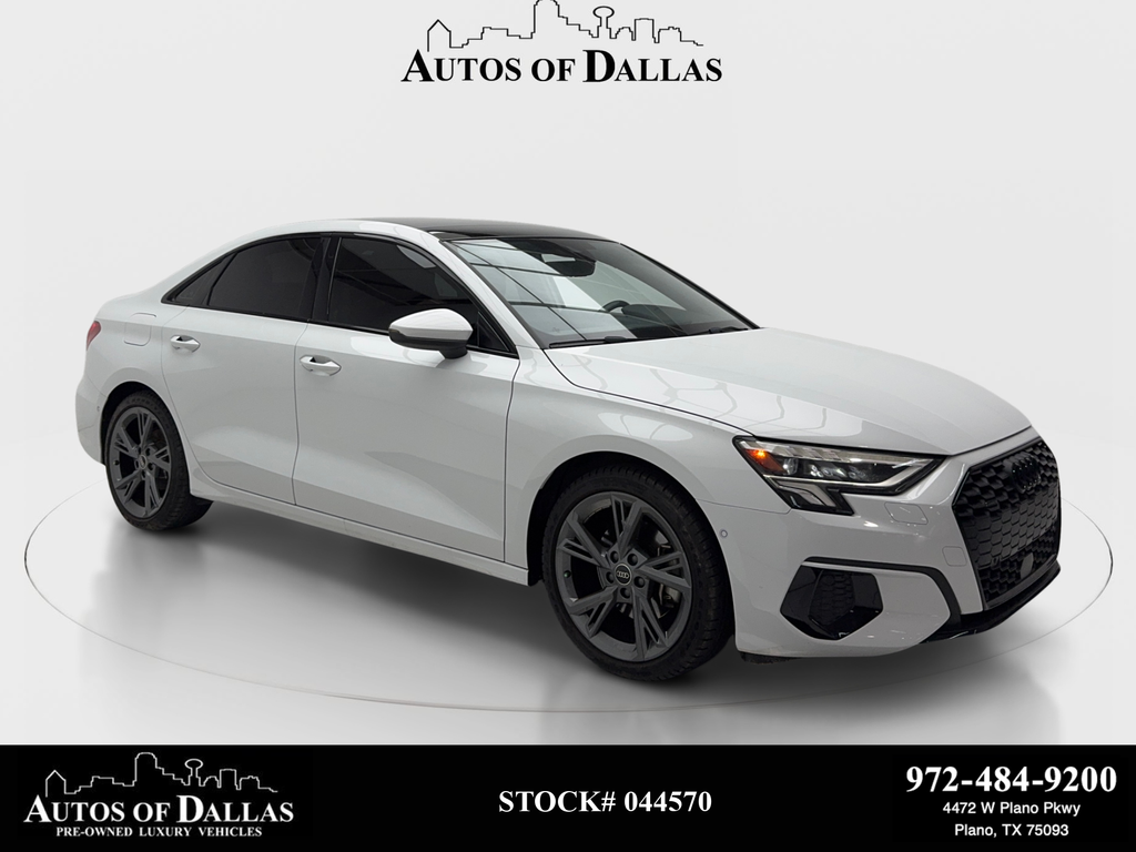 White 2024 Audi A3 Sedan All-Wheel Drive 7-Speed Automatic