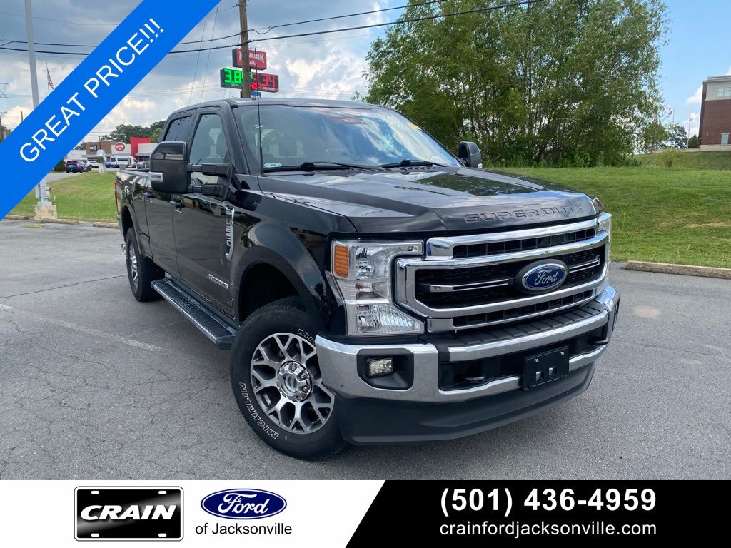 Agate Black Metallic 2022 Ford F-250 Super Duty Pickup Truck Four-Wheel Drive Automatic