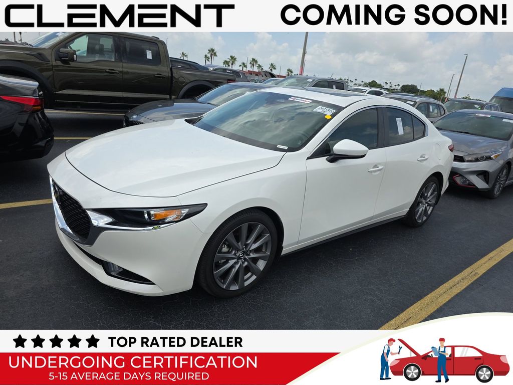 Snowflake White Pearl Mica 2024 Mazda MAZDA3 Sedan Front-Wheel Drive 6-Speed Automatic