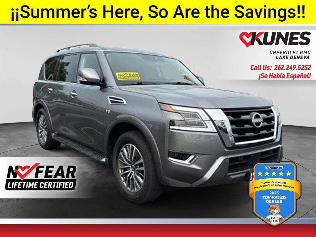 Gray (Gun Metallic) 2022 Nissan Armada SUV / Crossover Four-Wheel Drive 7-Speed Automatic