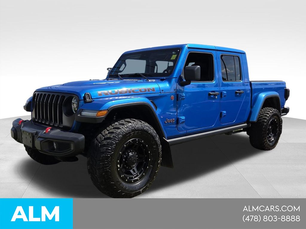 Hydro Blue Pearlcoat 2021 Jeep Gladiator Rubicon Crew Cab 4WD Pickup Truck Four-Wheel Drive 8-Speed Automatic