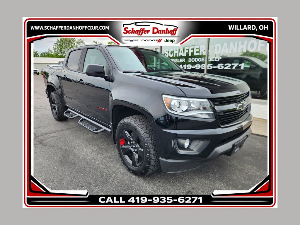 Black 2019 Chevrolet Colorado Pickup Truck Four-Wheel Drive 8-Speed Automatic