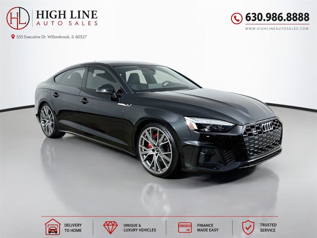 Mythos Black Metallic 2022 Audi S5 Sportback  All-Wheel Drive 8-Speed Automatic