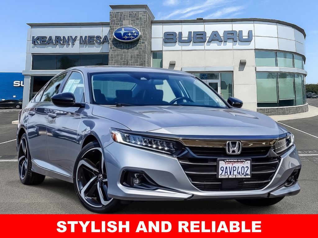 Gray (Modern Steel Metallic) 2022 Honda Accord Sport Special Edition FWD Sedan Front-Wheel Drive Continuously Variable Transmission