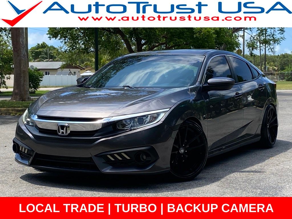 Gray 2018 Honda Civic Sedan Front-Wheel Drive Continuously Variable Transmission