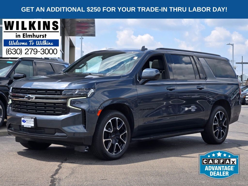 Shadow Gray Metallic 2021 Chevrolet Suburban SUV / Crossover Four-Wheel Drive