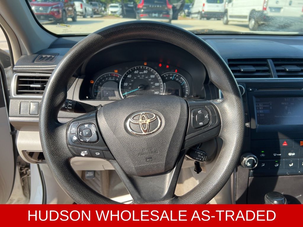 2015 White Toyota Camry LE FWD Sedan