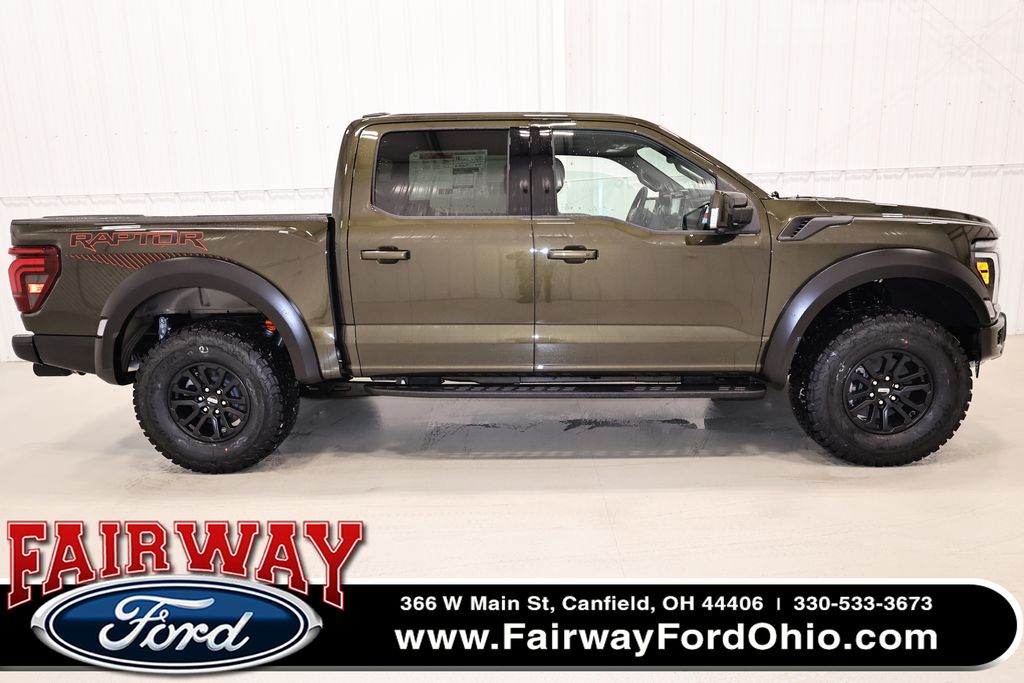 Shelter Green 2026 Ford F-150 Raptor SuperCrew 4WD Pickup Truck Four-Wheel Drive Automatic