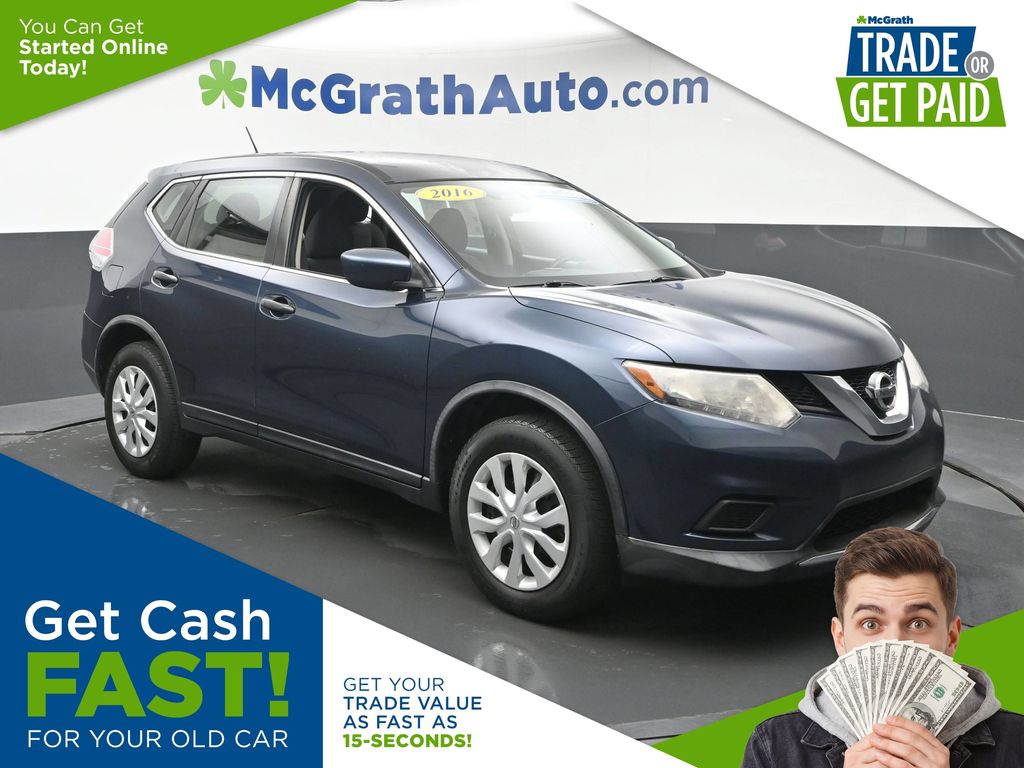 Arctic Blue 2016 Nissan Rogue SUV / Crossover All-Wheel Drive Continuously Variable Transmission