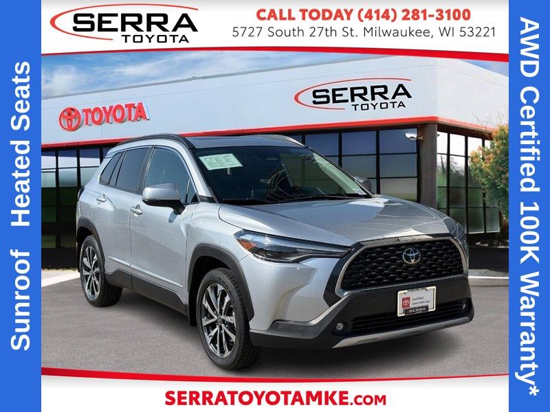 Sonic Silver 2023 Toyota Corolla Cross SUV / Crossover All-Wheel Drive Continuously Variable Transmission