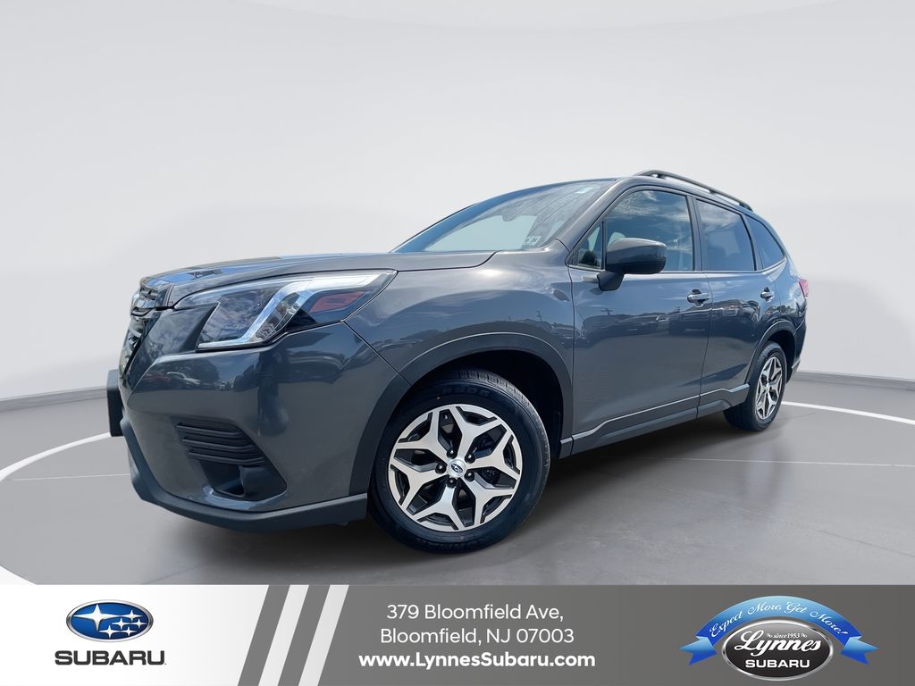 Gray Metallic 2023 Subaru Forester Premium Crossover AWD SUV / Crossover All-Wheel Drive Continuously Variable Transmission