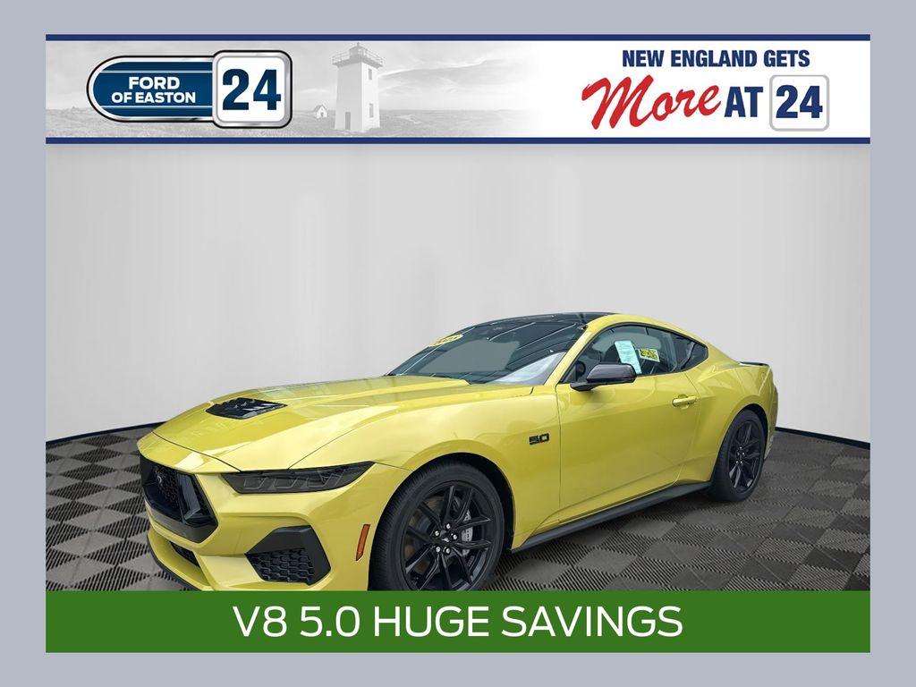 Green (Lime Yellow Metallic) 2025 Ford Mustang Coupe Rear-Wheel Drive 6-Speed Manual