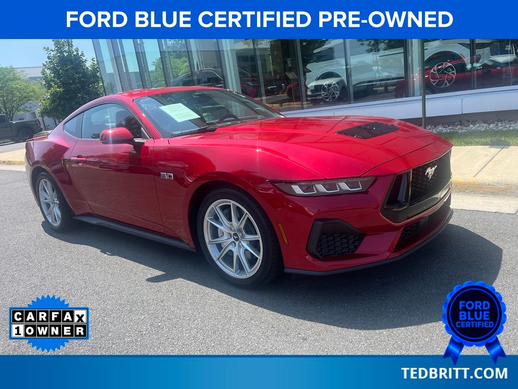 Red Metallic 2024 Ford Mustang Coupe Rear-Wheel Drive Automatic