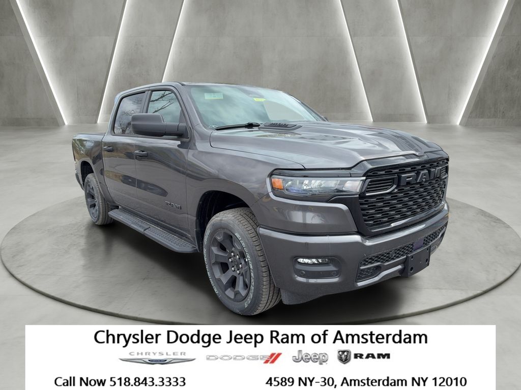 Gray (Granite Crystal Metallic Clearcoat) 2026 RAM 1500 Pickup Truck Four-Wheel Drive 8-Speed Automatic