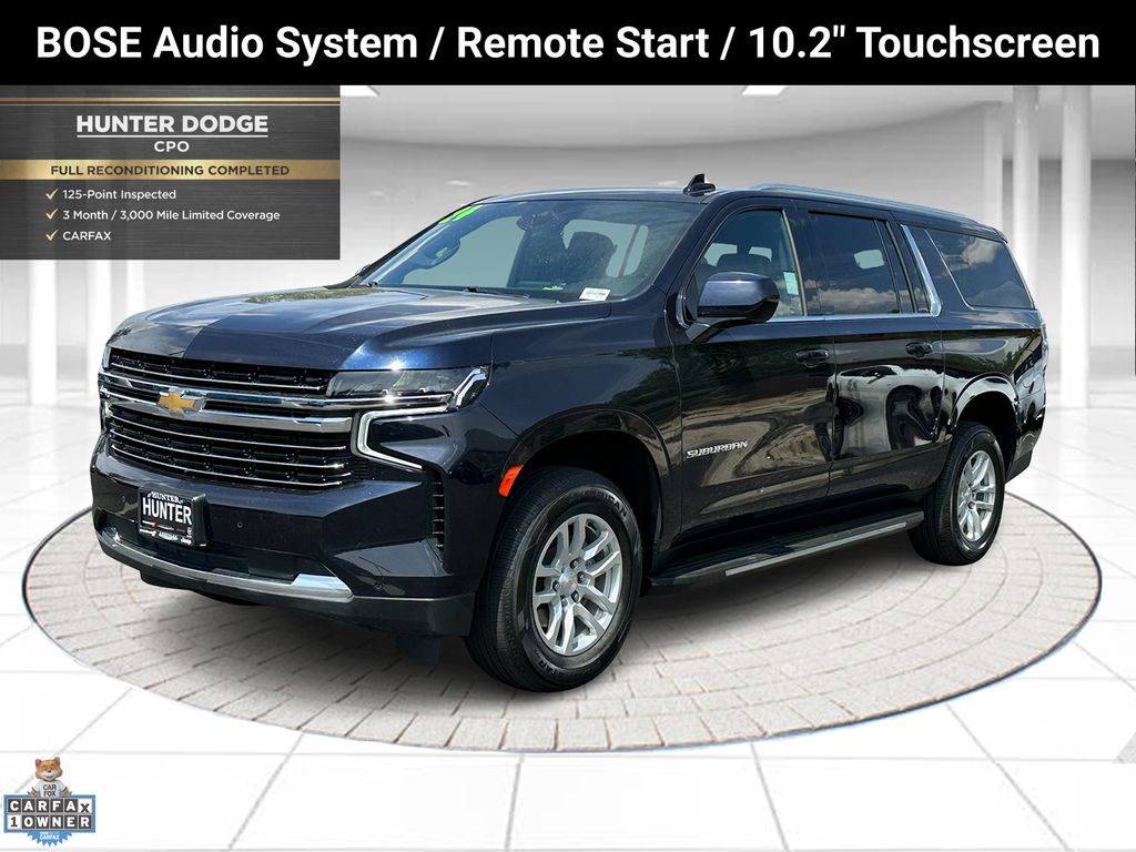 Midnight Blue Metallic 2024 Chevrolet Suburban SUV / Crossover Four-Wheel Drive