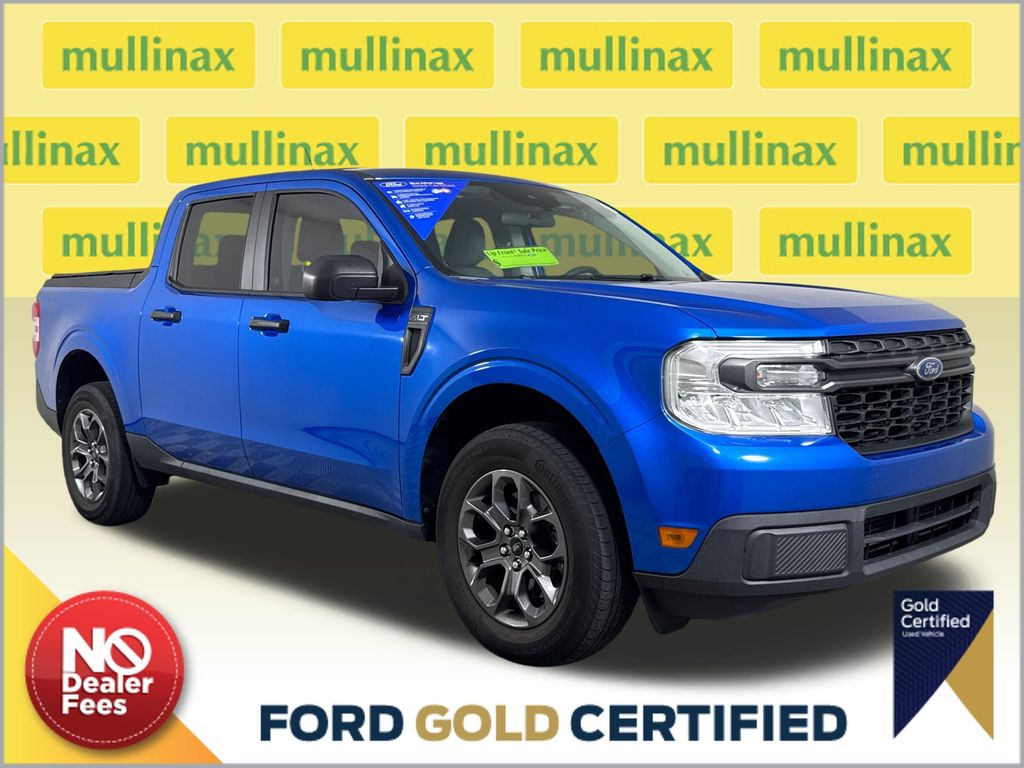 Blue Metallic 2022 Ford Maverick Pickup Truck Front-Wheel Drive 8-Speed Automatic