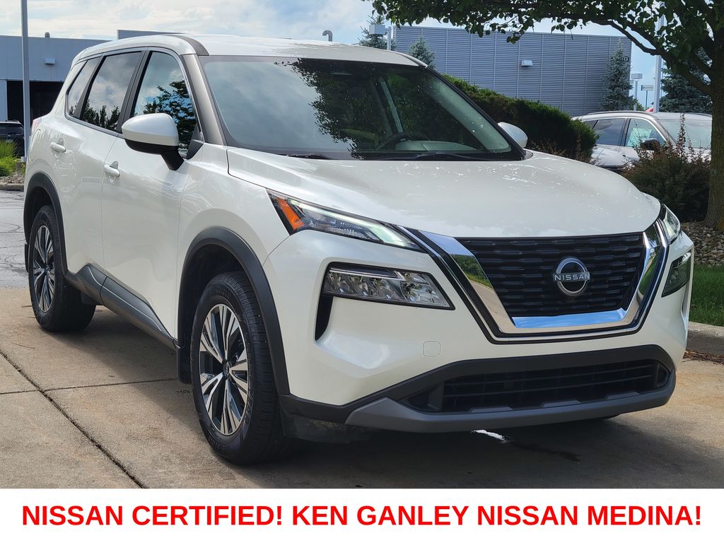 Pearl White Tricoat 2023 Nissan Rogue SUV / Crossover All-Wheel Drive Continuously Variable Transmission
