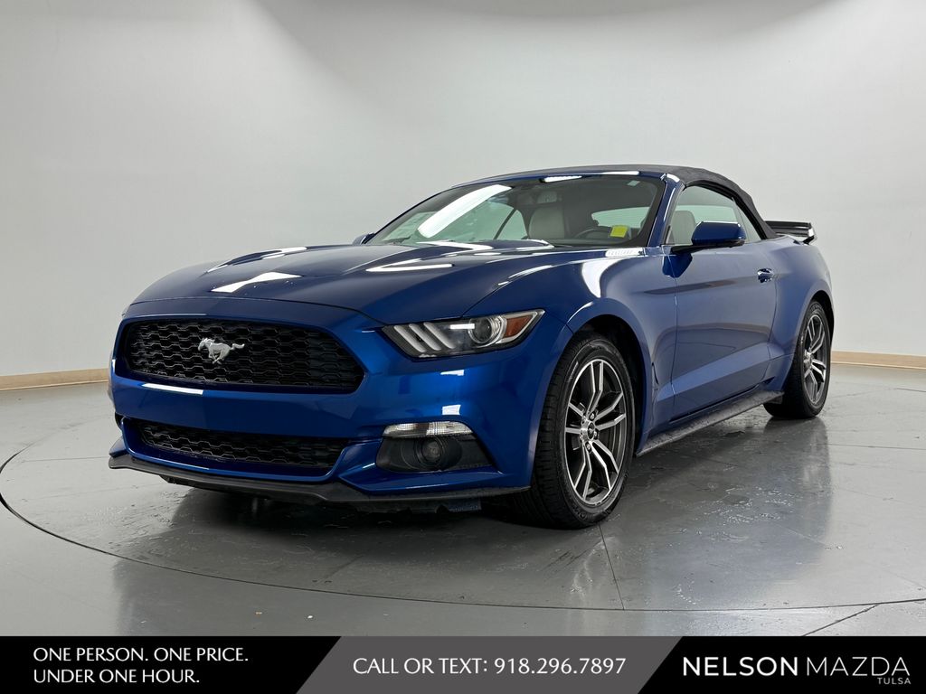 Lightning Blue Metallic 2017 Ford Mustang Convertible Rear-Wheel Drive 6-Speed Automatic