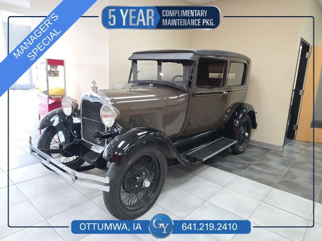 Red 1929 Ford Model A Sedan Automatic
