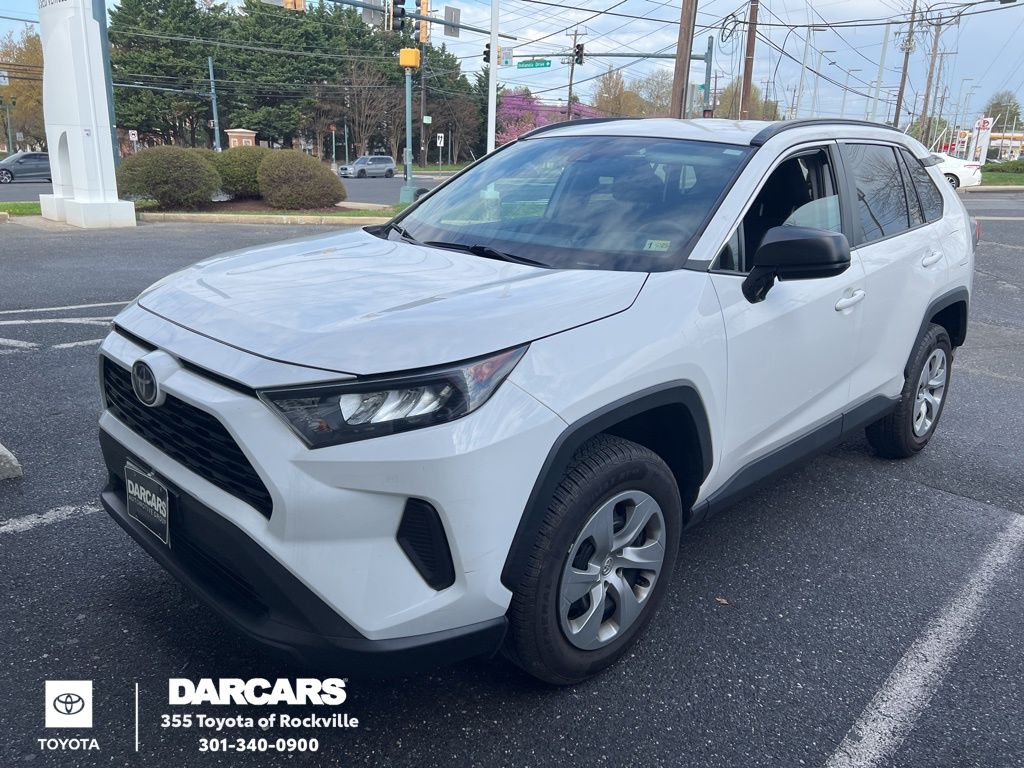 Super White 2021 Toyota RAV4 LE AWD SUV / Crossover All-Wheel Drive 8-Speed Automatic