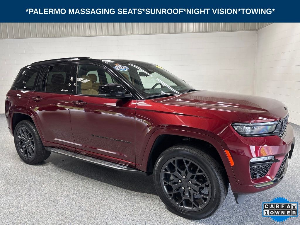 Velvet Red Pearlcoat 2025 Jeep Grand Cherokee SUV / Crossover Four-Wheel Drive 8-Speed Automatic