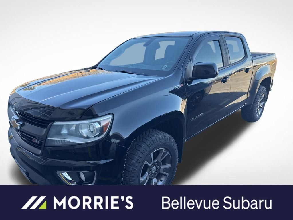 Black 2019 Chevrolet Colorado Z71 Crew Cab 4WD Pickup Truck Four-Wheel Drive 6-Speed Automatic
