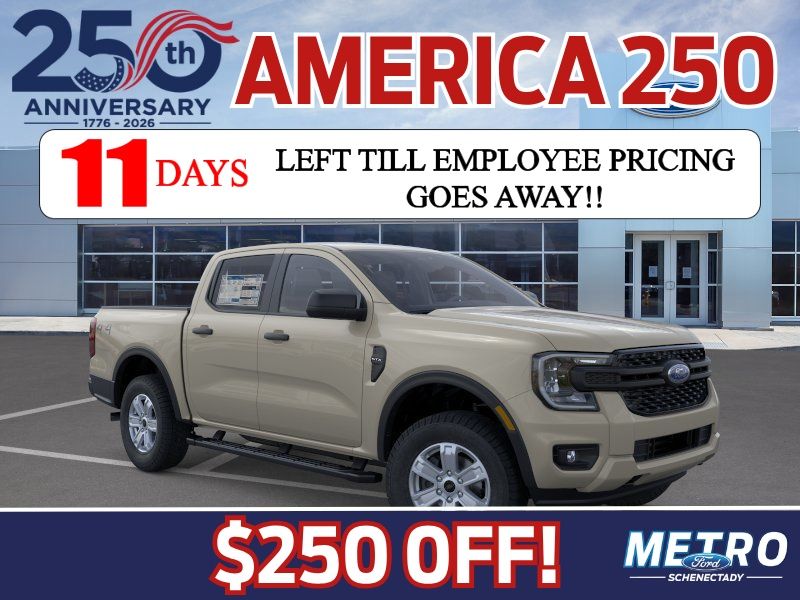 Desert Sand 2025 Ford Ranger Pickup Truck Four-Wheel Drive Automatic